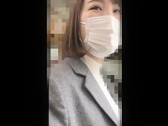 【美人×素人】痴漢願望もちの巨乳おっぱいOLがエロパコ！というよりも電車痴漢凌辱レ●プされる！潮吹きおしっこ！